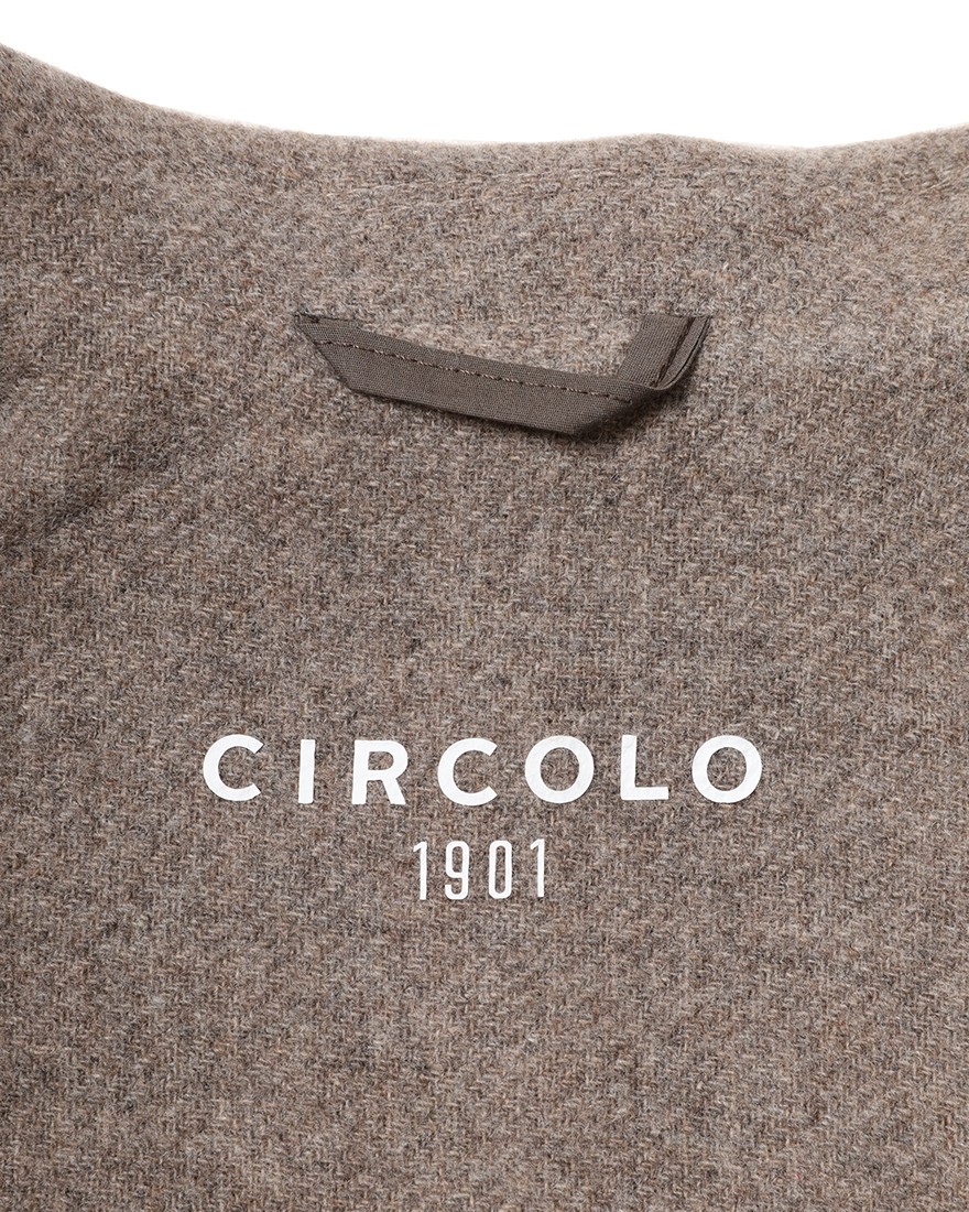 CIRCOLOカシミヤ混 ダイアゴナル シングルジャケット17l