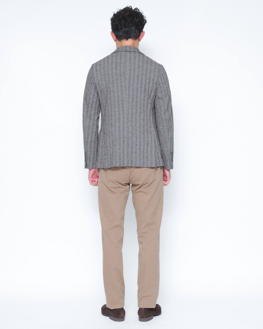 CIRCOLOヘリンボーンストライプ シングルジャケット03l