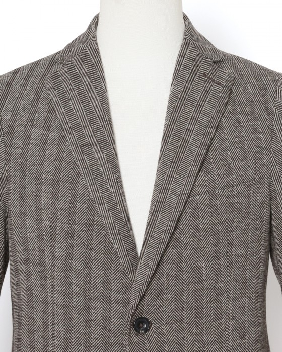 CIRCOLOヘリンボーンストライプ シングルジャケット05l