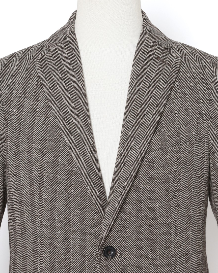 CIRCOLOヘリンボーンストライプ シングルジャケット05l