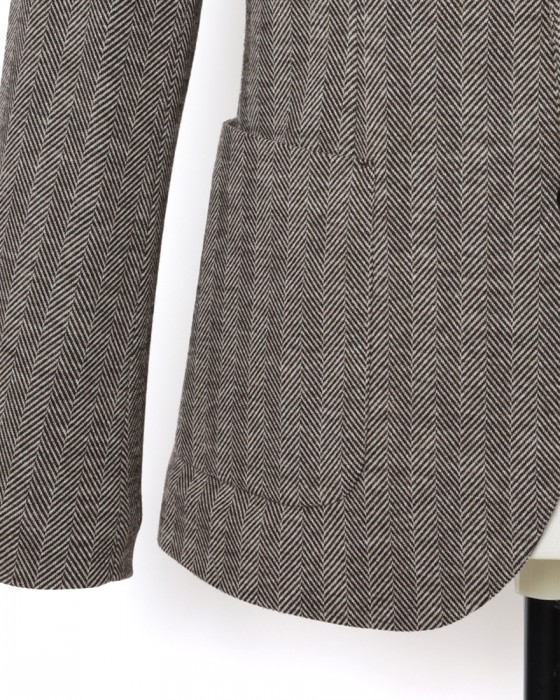 CIRCOLOヘリンボーンストライプ シングルジャケット06l