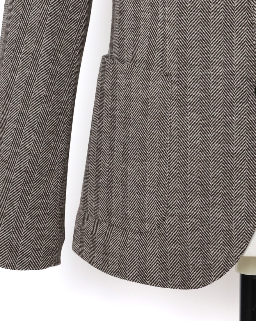 CIRCOLOヘリンボーンストライプ シングルジャケット06l