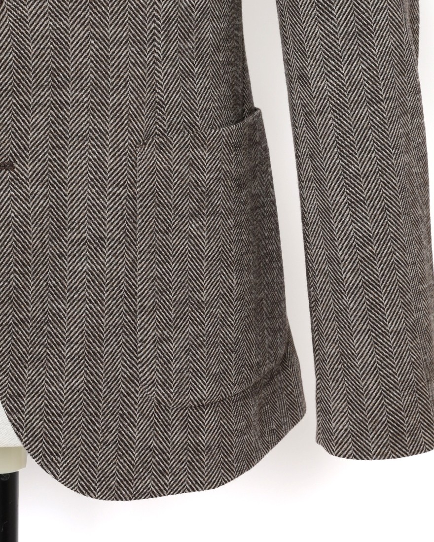 CIRCOLOヘリンボーンストライプ シングルジャケット07l