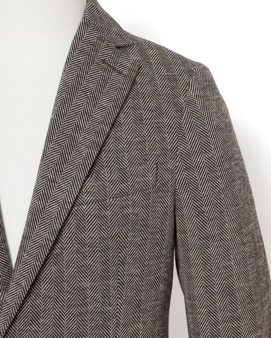 CIRCOLOヘリンボーンストライプ シングルジャケット09l