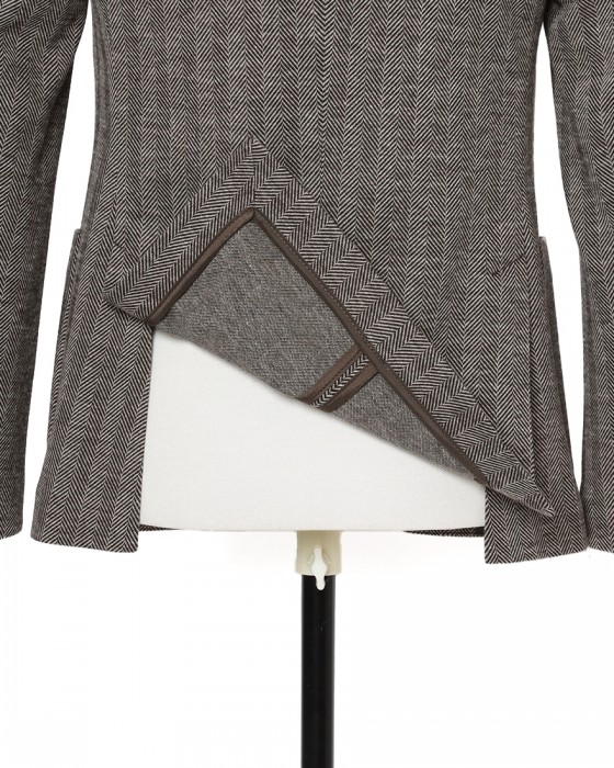 CIRCOLOヘリンボーンストライプ シングルジャケット13l