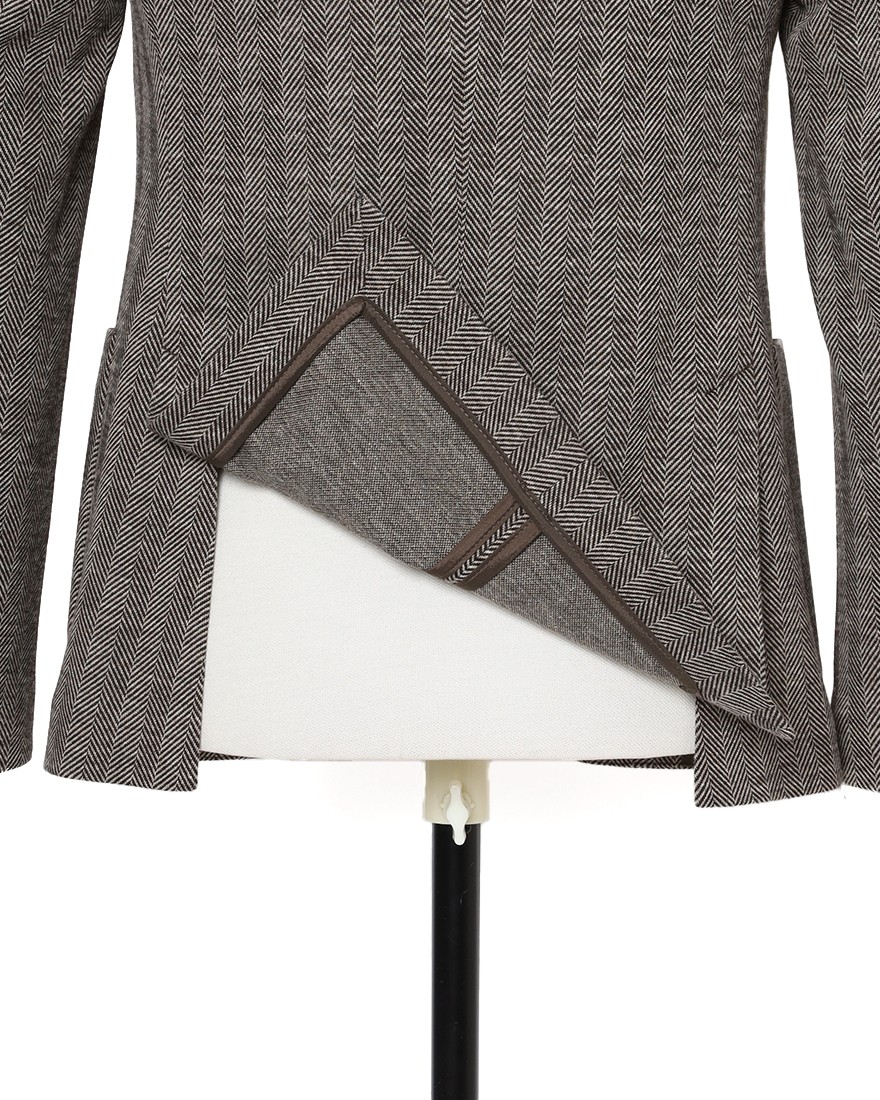 CIRCOLOヘリンボーンストライプ シングルジャケット13l