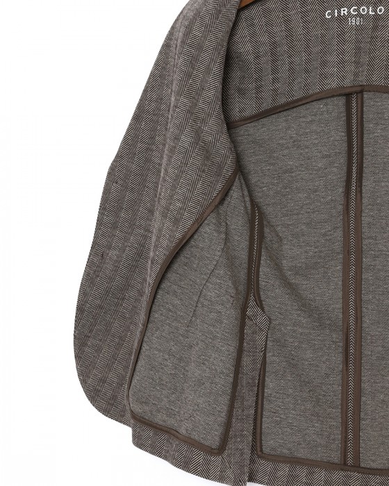 CIRCOLOヘリンボーンストライプ シングルジャケット15l