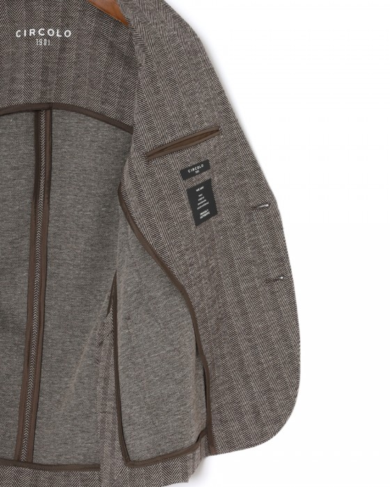CIRCOLOヘリンボーンストライプ シングルジャケット16l