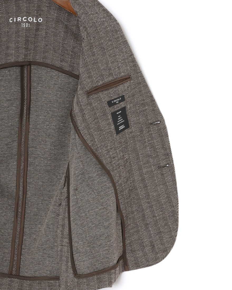 CIRCOLOヘリンボーンストライプ シングルジャケット16l