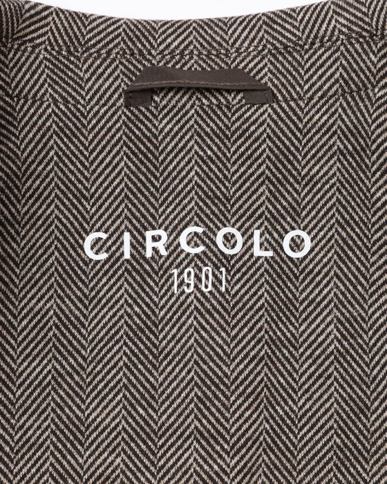 CIRCOLOヘリンボーンストライプ シングルジャケット17l