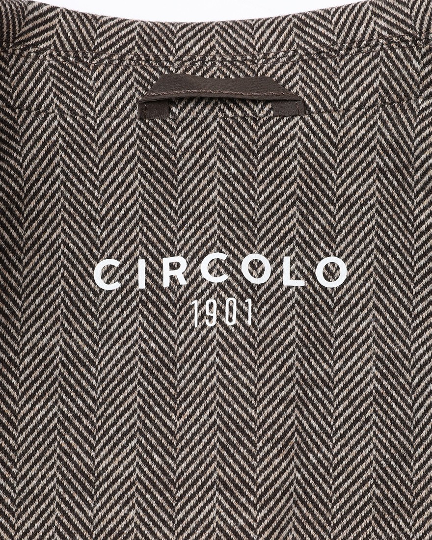 CIRCOLOヘリンボーンストライプ シングルジャケット17l