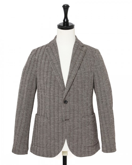 CIRCOLOヘリンボーンストライプ シングルジャケットc0