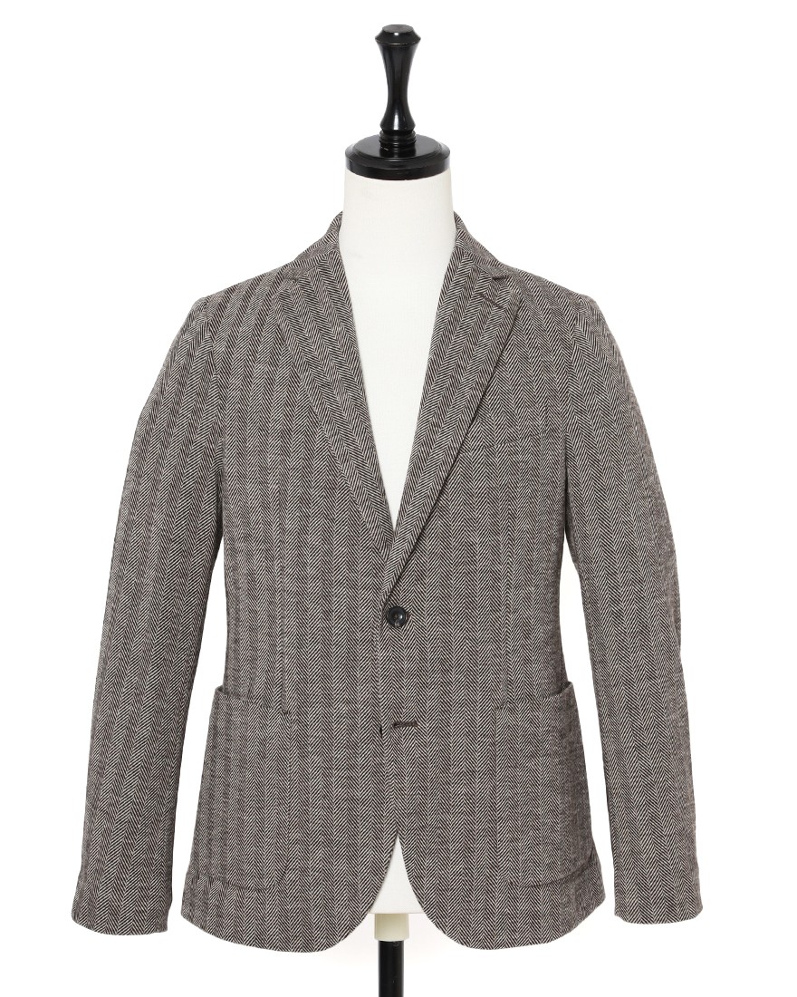 CIRCOLOヘリンボーンストライプ シングルジャケットc0