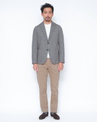 CIRCOLOヘリンボーンストライプ シングルジャケットmb_01l