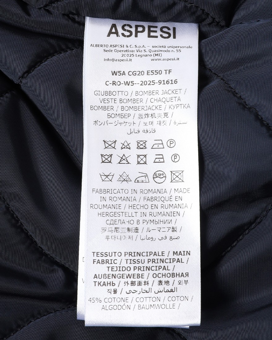 ASPESIM65 コットンナイロン 中綿 ブルゾン 【MINIFIELD COT/REGULAR FIT】27l