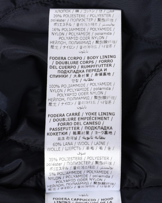 ASPESIM65 コットンナイロン 中綿 ブルゾン 【MINIFIELD COT/REGULAR FIT】28l