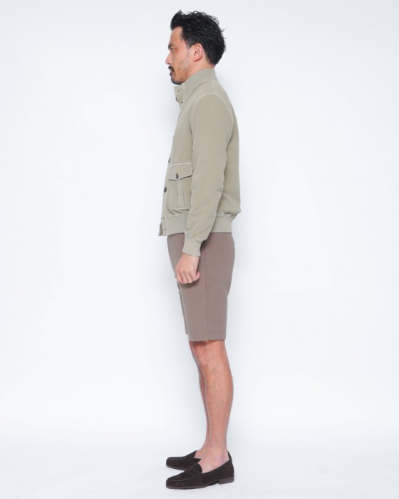 CIRCOLOコットンストレッチ スタンドカラー ブルゾン02l