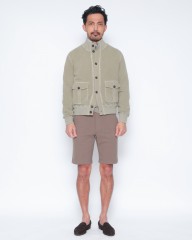 CIRCOLOコットンストレッチ スタンドカラー ブルゾンmb_01l