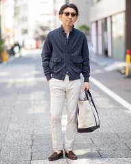 CIRCOLOコットンストレッチ スタンドカラー ブルゾンmb_ma