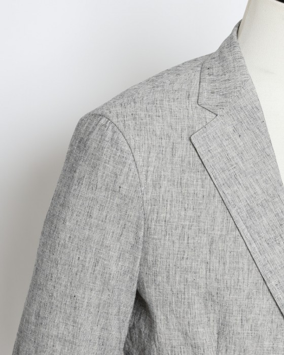 giannettoリネンコットン 2B シングル ジャケット【CORALLO/コラッロ 】11l