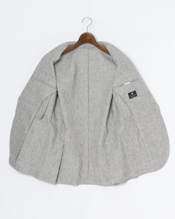 giannettoリネンコットン 2B シングル ジャケット【CORALLO/コラッロ 】15l