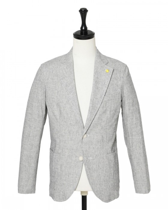 giannettoリネンコットン 2B シングル ジャケット【CORALLO/コラッロ 】c0