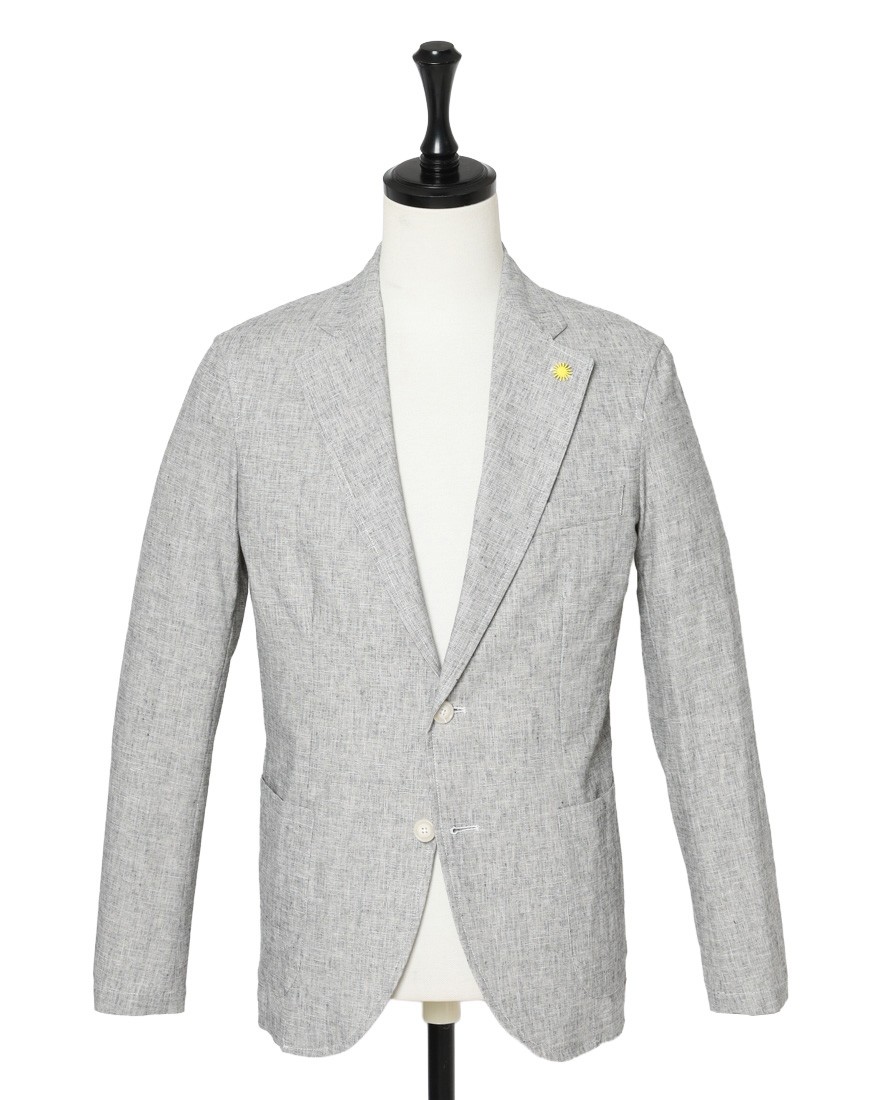 giannettoリネンコットン 2B シングル ジャケット【CORALLO/コラッロ 】c0