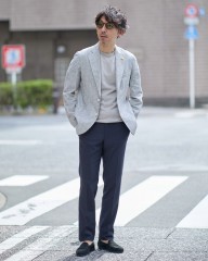 giannettoリネンコットン 2B シングル ジャケット【CORALLO/コラッロ 】mb_ma