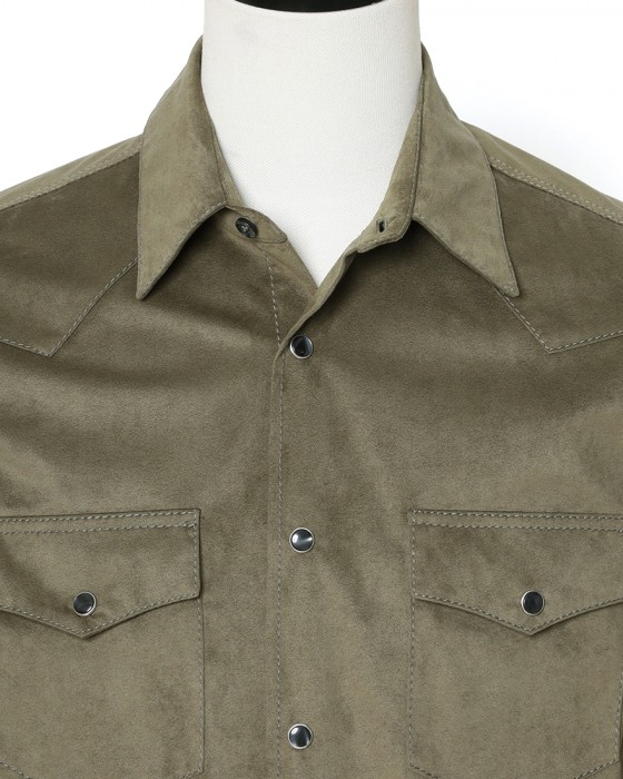 ASPESIALCANTARA® テクノスエード ウエスタンシャツ05l