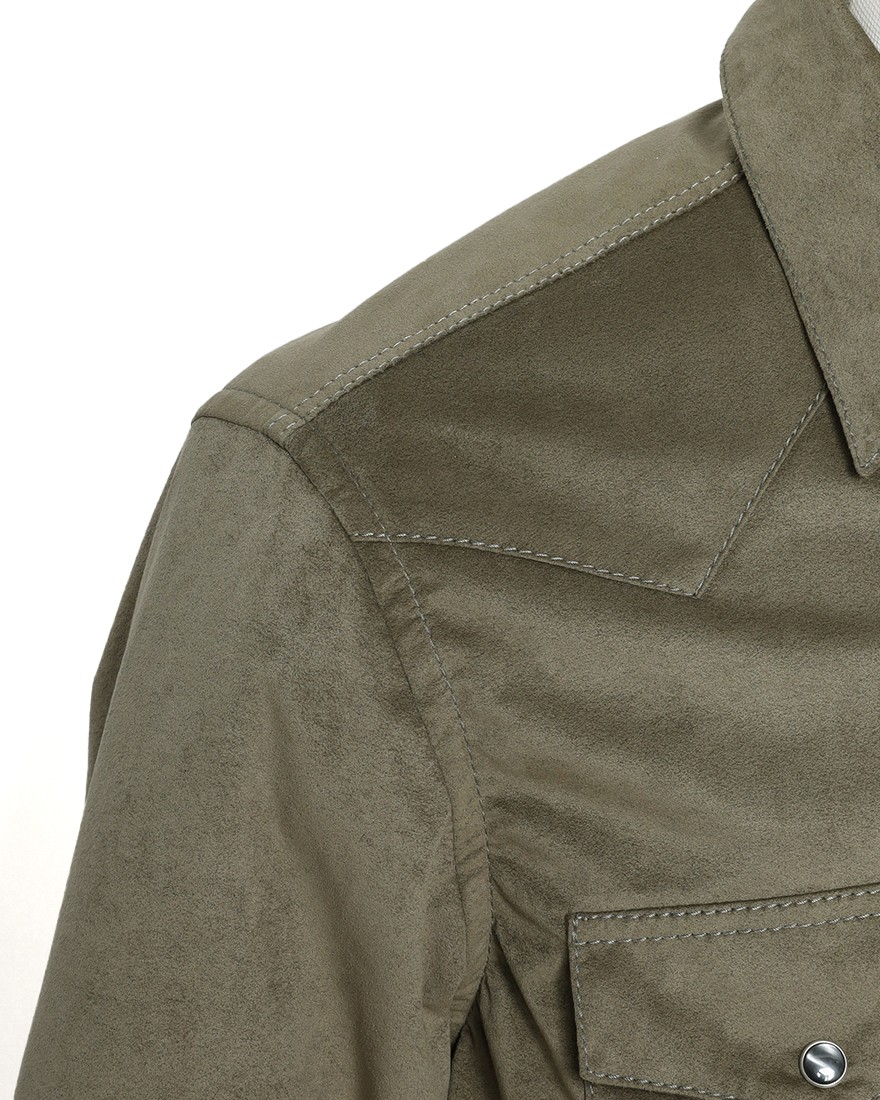 ASPESIALCANTARA® テクノスエード ウエスタンシャツ09l