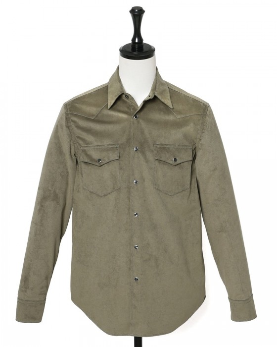 ASPESIALCANTARA® テクノスエード ウエスタンシャツma