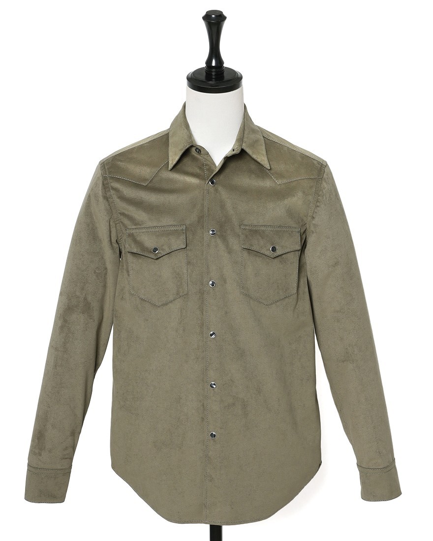 ASPESIALCANTARA® テクノスエード ウエスタンシャツma