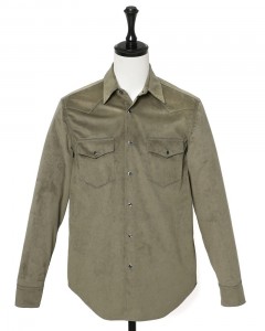 ALCANTARA® テクノスエード ウエスタンシャツ