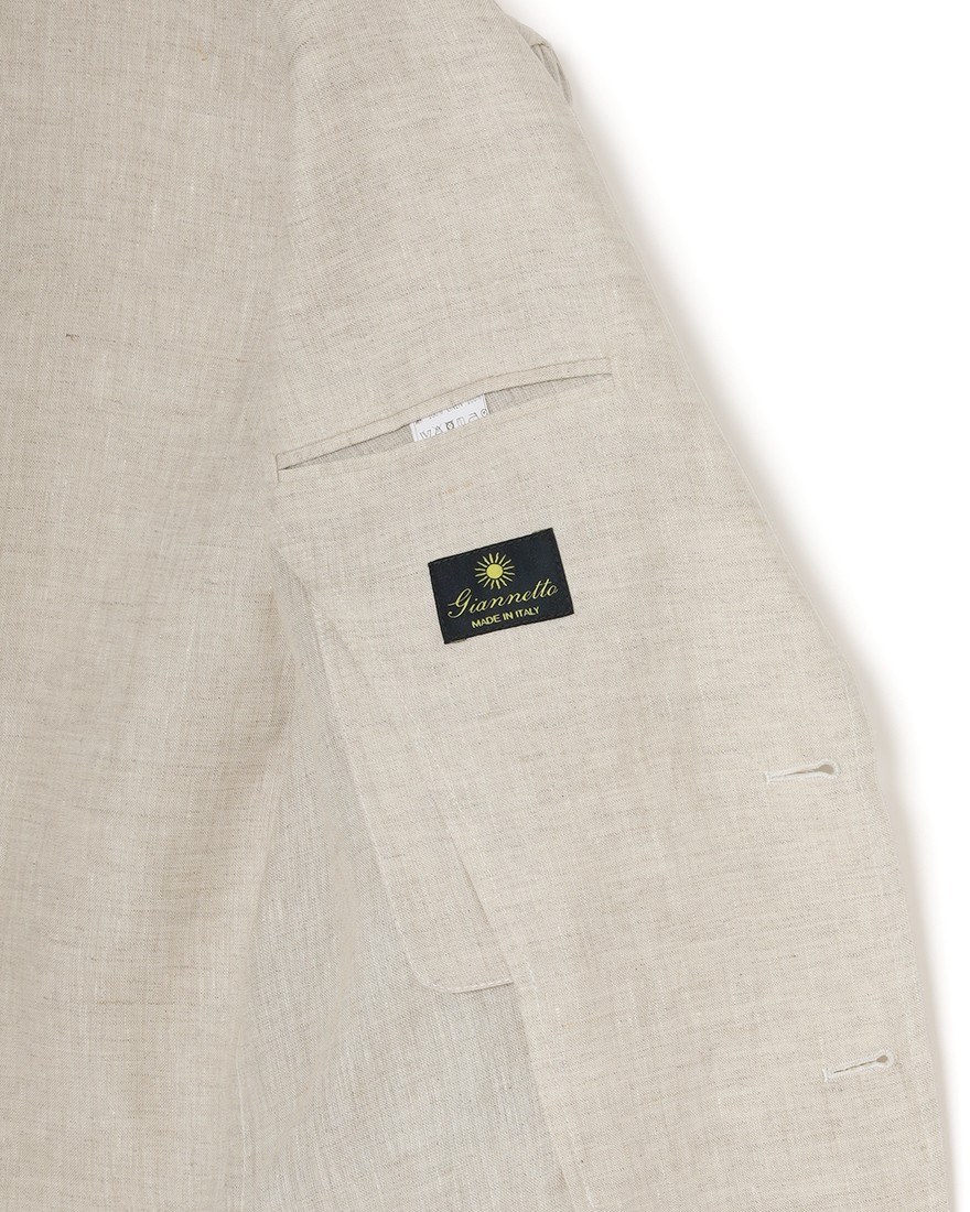 giannettoリネン 2B シングルジャケット【CORALLO】17l
