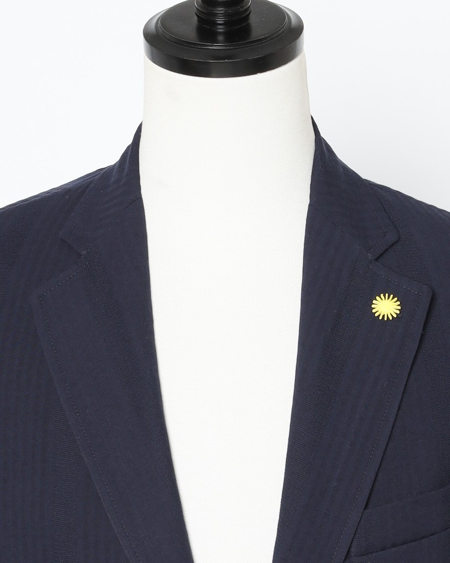 giannettoコットンシアサッカー 2B シングル ジャケット【CORALLO/コラッロ 】05l