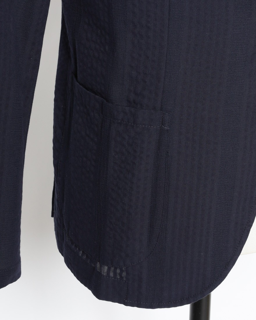 giannettoコットンシアサッカー 2B シングル ジャケット【CORALLO/コラッロ 】06l