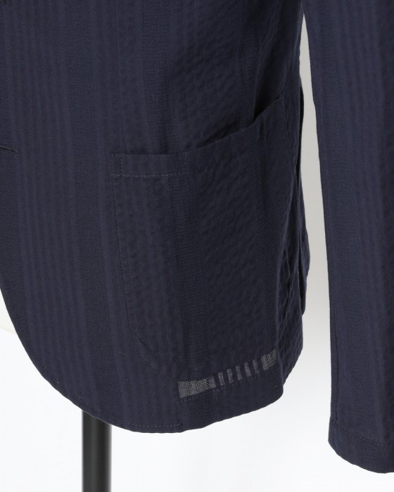 giannettoコットンシアサッカー 2B シングル ジャケット【CORALLO/コラッロ 】07l