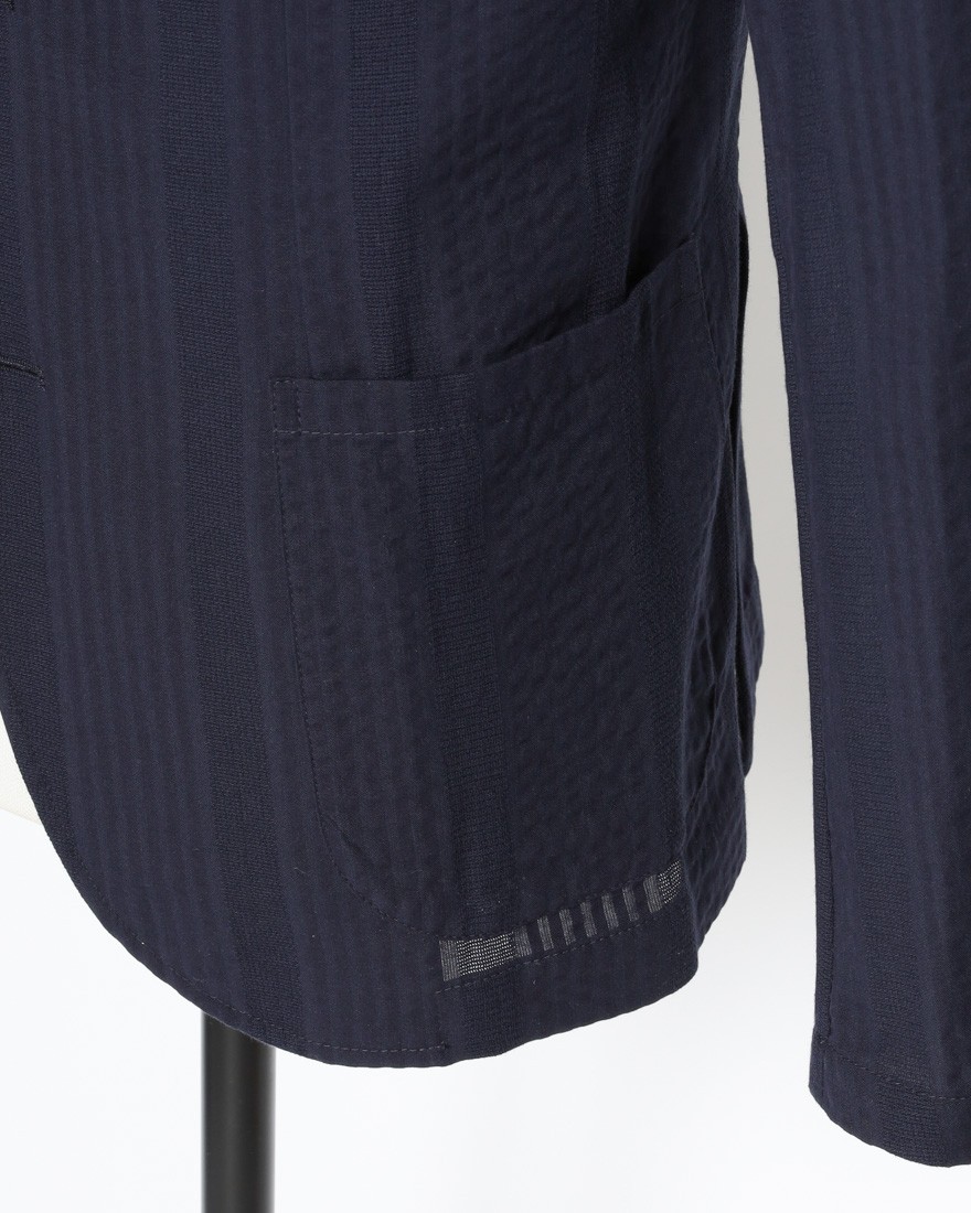 giannettoコットンシアサッカー 2B シングル ジャケット【CORALLO/コラッロ 】07l