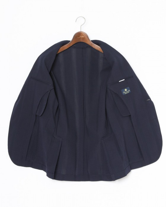 giannettoコットンシアサッカー 2B シングル ジャケット【CORALLO/コラッロ 】15l