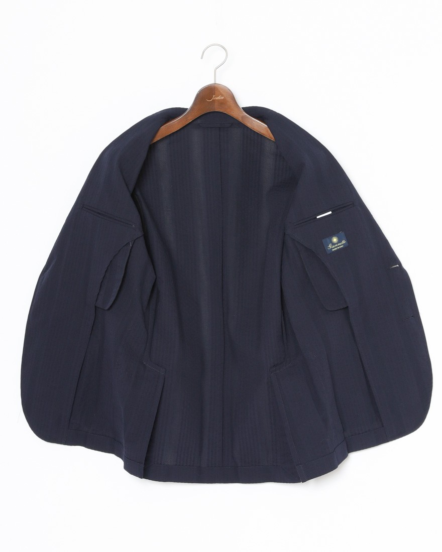 giannettoコットンシアサッカー 2B シングル ジャケット【CORALLO/コラッロ 】15l