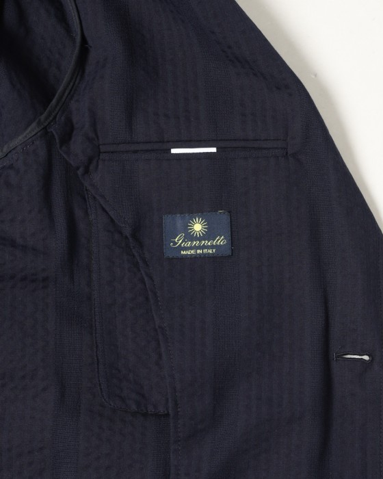 giannettoコットンシアサッカー 2B シングル ジャケット【CORALLO/コラッロ 】18l