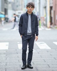 giabsarchivioテクノバックジャージースタンドカラーブルゾン【PUCCINO/プッチーノ】mb_ma