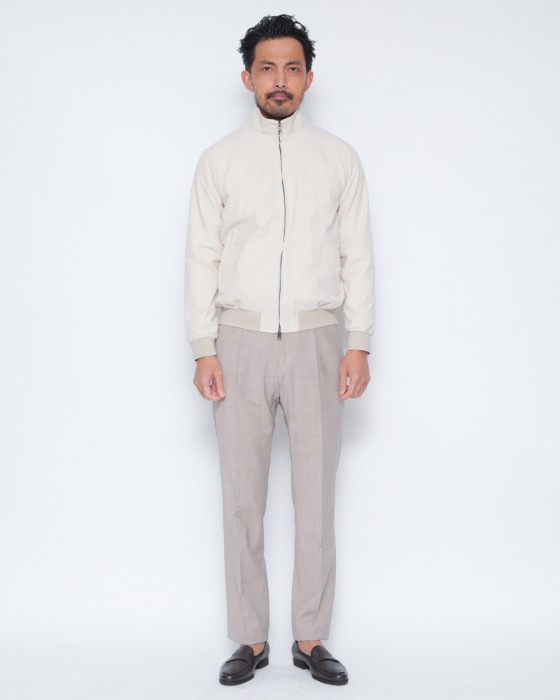 giabsarchivioナイロンストレッチ スタンドカラー ブルゾン【PUCCINO/プッチーノ】01l