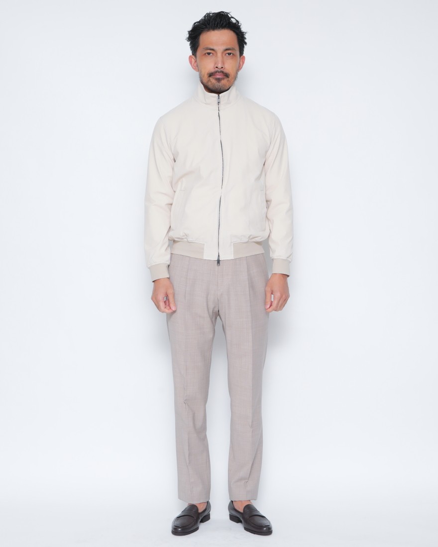 giabsarchivioナイロンストレッチ スタンドカラー ブルゾン【PUCCINO/プッチーノ】01l