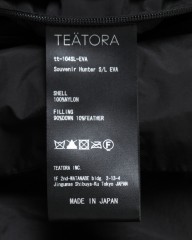 TEATORA軽量フーデッドダウンジャケット【SOUVENIR HUNTER S/L evapod】mb_12l