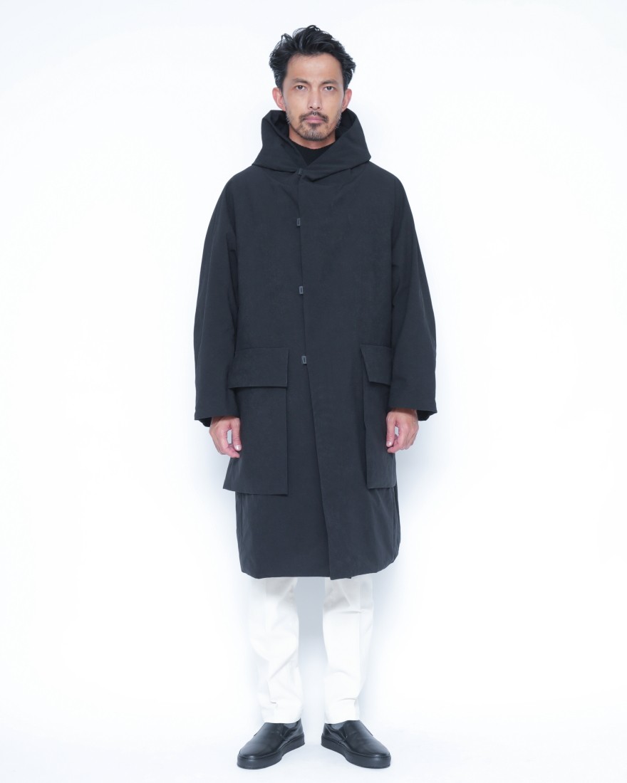 TEATORA撥水中綿 フーデッドロングコート【DATA DOME  BR-PLUS】01l