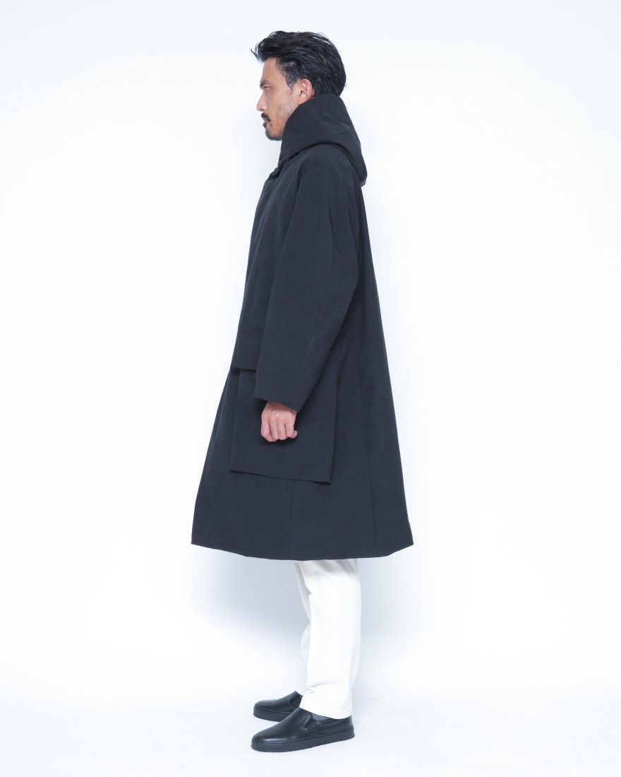 TEATORA撥水中綿 フーデッドロングコート【DATA DOME  BR-PLUS】02l