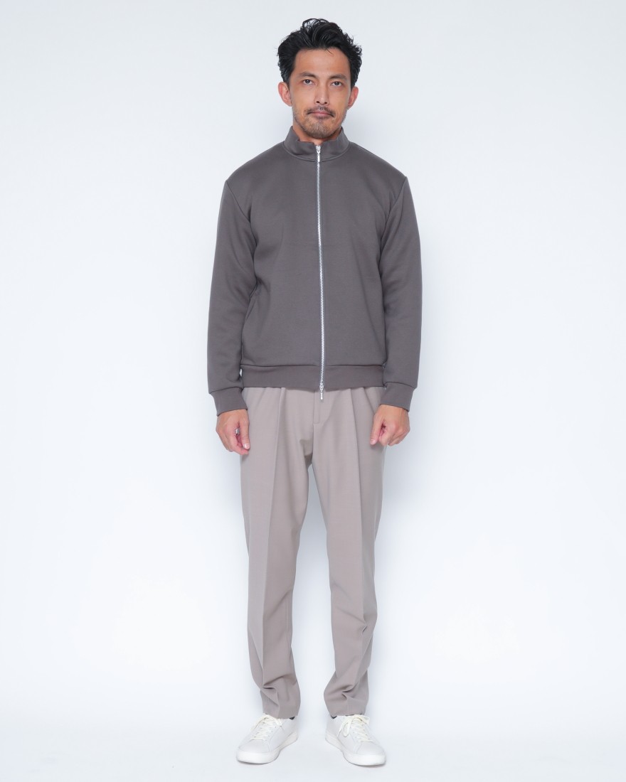 three dotsカードボード ジップアップ ブルゾン01l