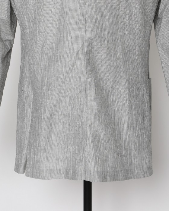 Finjack楊柳リネンコットンストライプ2B ジャケット13l