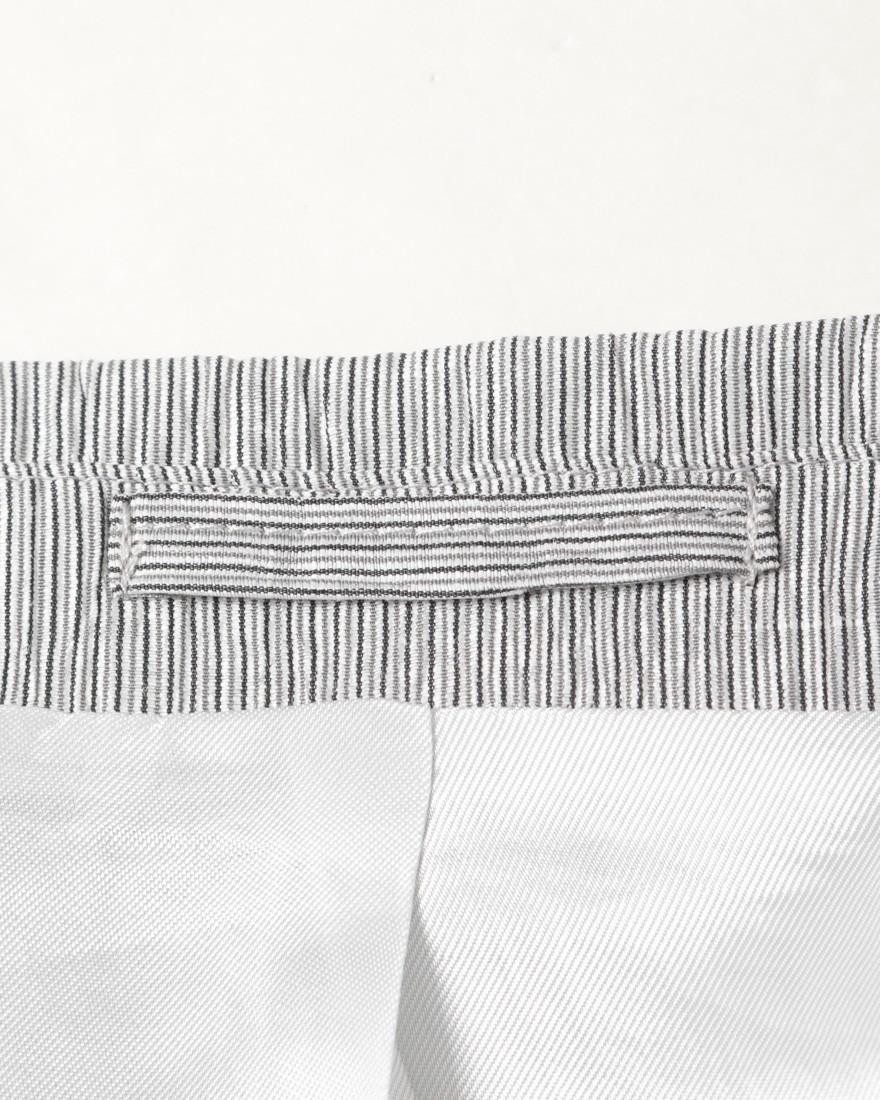 Finjack楊柳リネンコットンストライプ2B ジャケット19l